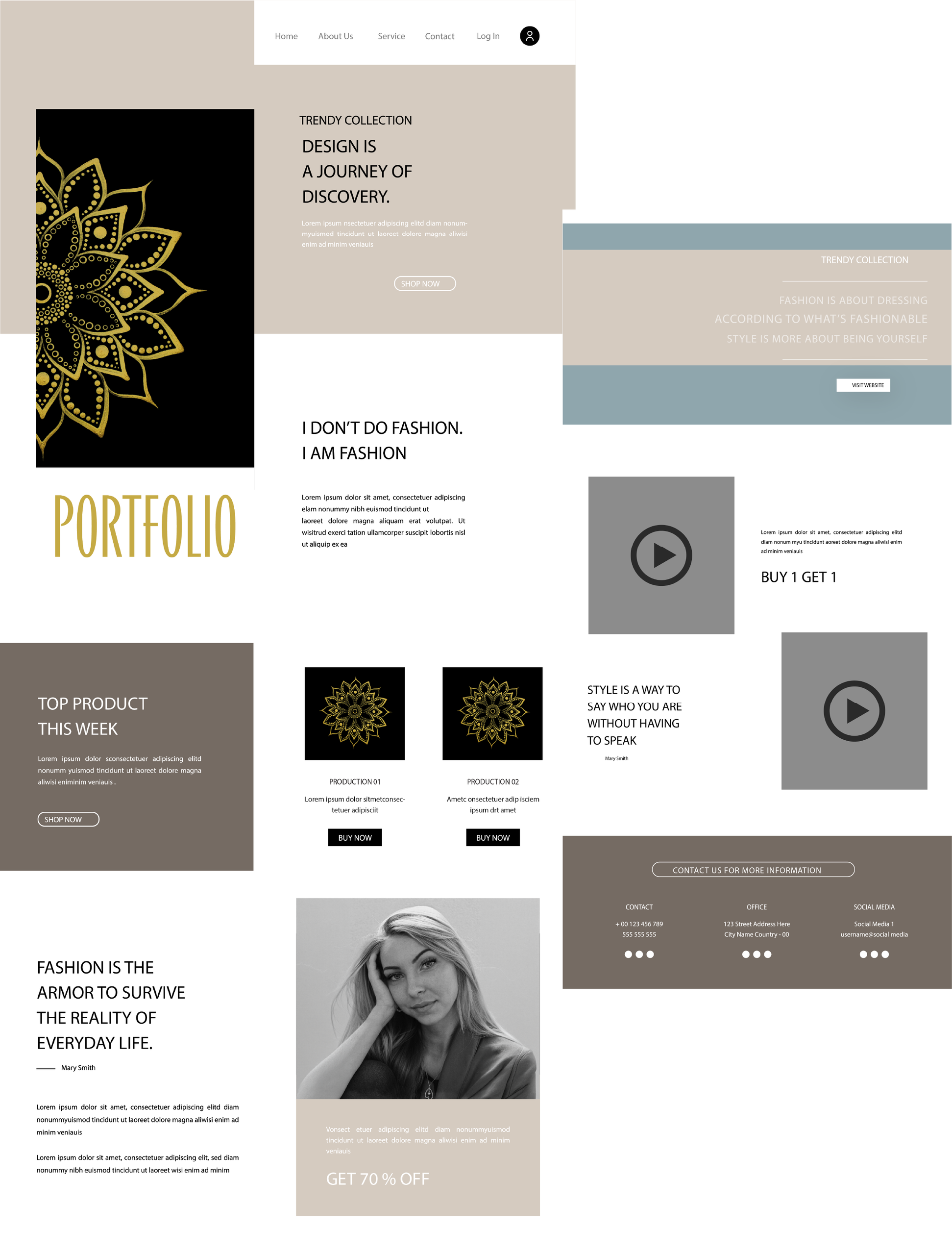 Maquette Web Portfolio