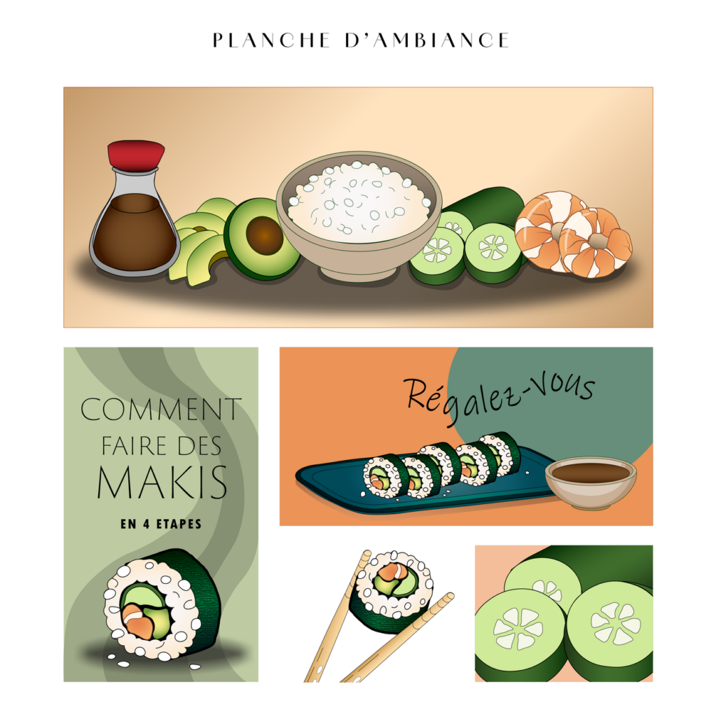 Planche d'ambiance du tutoriel 